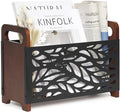 Magazine Holder, Wood Magazine Rack, Rustic Magazine File Holder, Magazine by QILICHZ