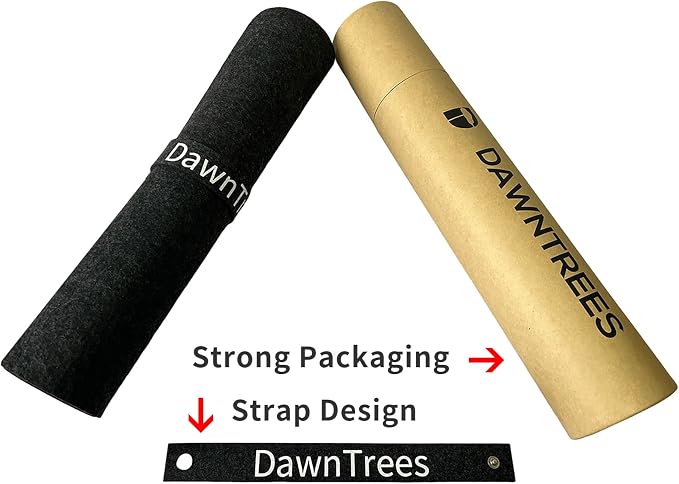 DAWNTREES Large Felt Desk Mat, Computer Desk Mat - Image 6