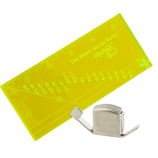 Madam Sew Seam Allowance Ruler & Magnetic Seam Guide by MadamSew