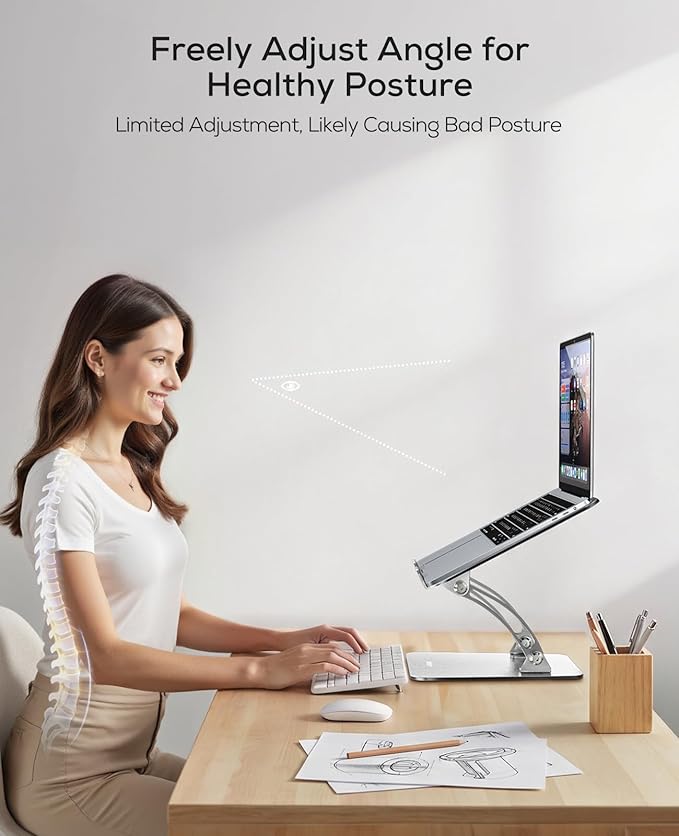 Nulaxy Ergonomic Adjustable Laptop Stand - Image 2