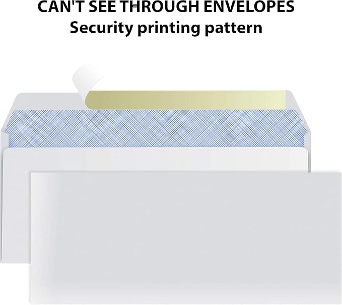 #10 Envelopes Letter Size Self Seal | 1, 000 Business Mailing Security Peel and - Image 5