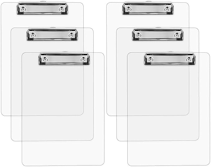 Plastic Clipboards Transparent Clipboard Strong 12.5 x 9 Inch | Holds 100 - Image 7