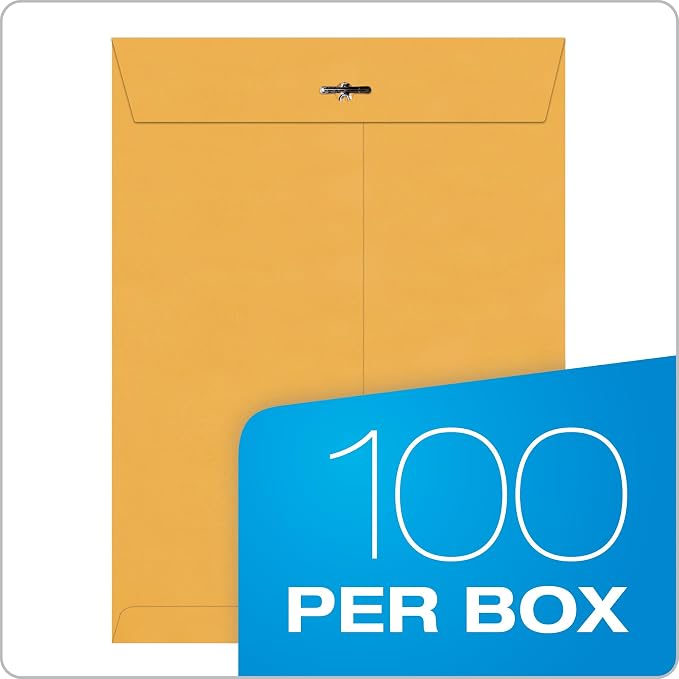 Quality Park 8-3/4 x 11-1/2 Clasp Envelopes, Clasp and Gummed Closures - Image 5