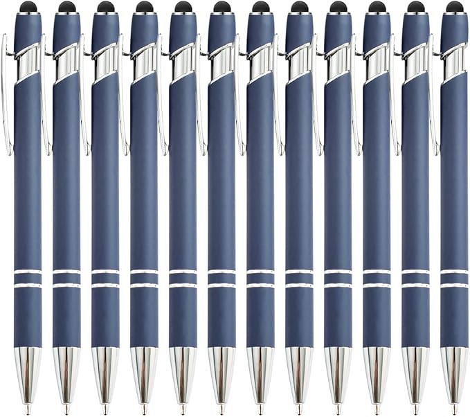 PASISIBICK 12 Pieces Blue Ballpoint Pen by PASISIBICK