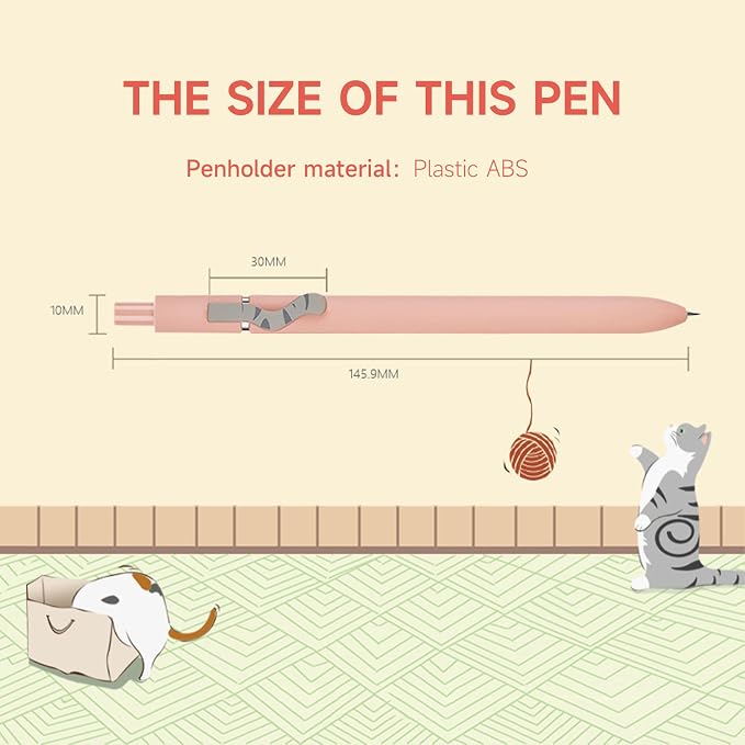 UIXJODO Cat Pens, High-End Series Cat's Tail Retractable - Image 6