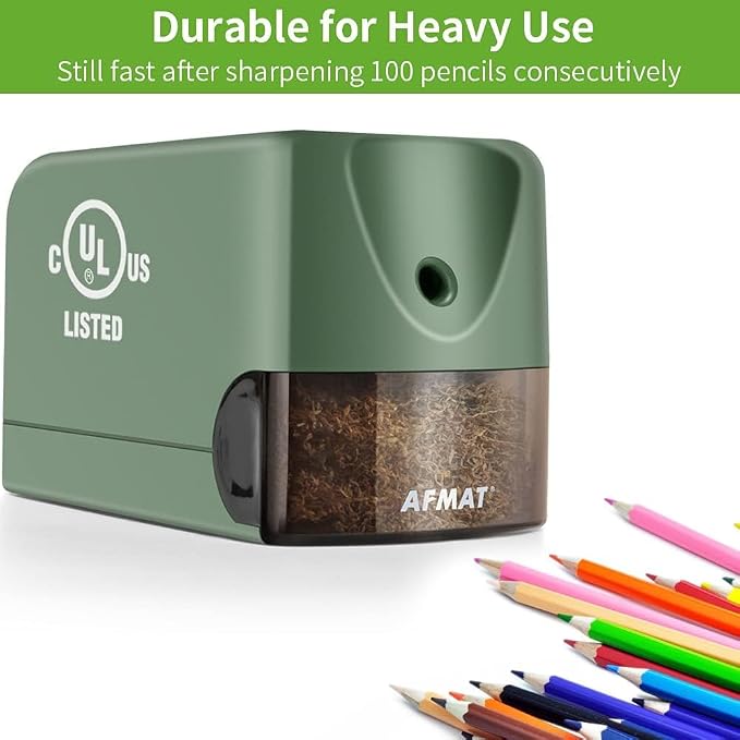 AFMAT 2 Pack Electric Pencil Sharpener, Heavy Duty Pencil Sharpener - Image 4