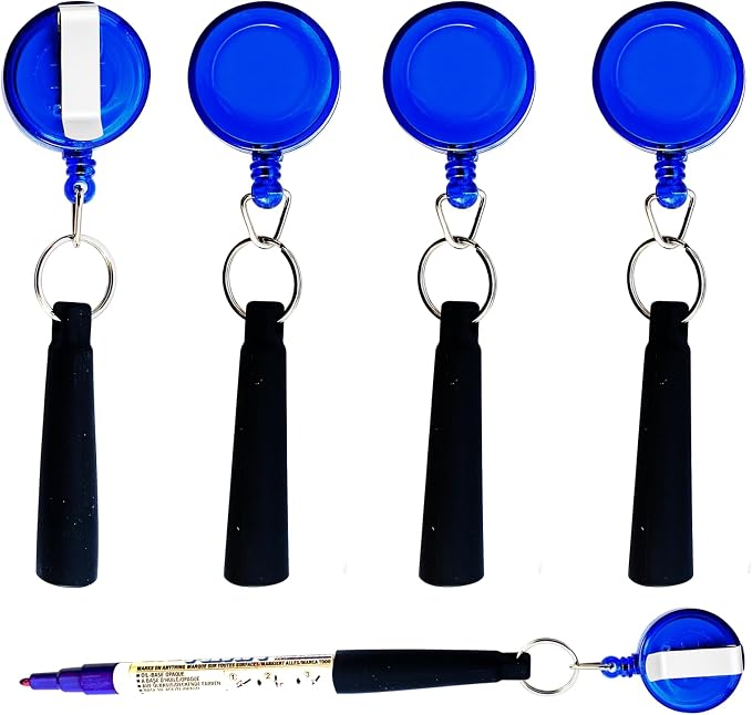 Duty Retractable Pull Pen Holder -Thick Nylon Cable- Ideal by Buynow