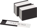 Realth Magnetic Label Holders 1'' x 2'' 30 Pack | Paper Inserts and Clear by Realth
