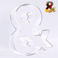 Ledido 10’’ Acrylic Letter Charcuterie Board Box, Reusable Fillable Serving Tray by Ledido