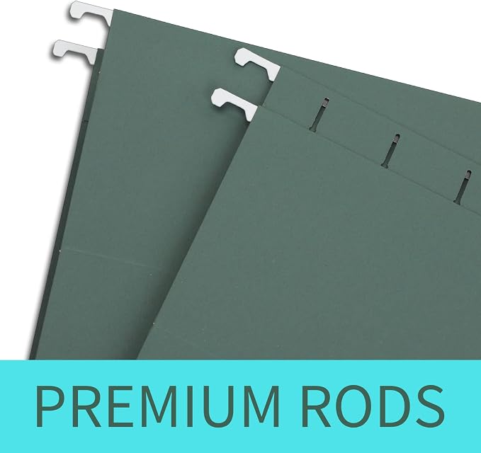 HERKKA Extra Capacity Hanging File Folders, 30 Pack Reinforced Legal Size - Image 3