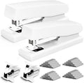 2 Pack White Office Stapler, 25-Sheet Capacity by Unknown