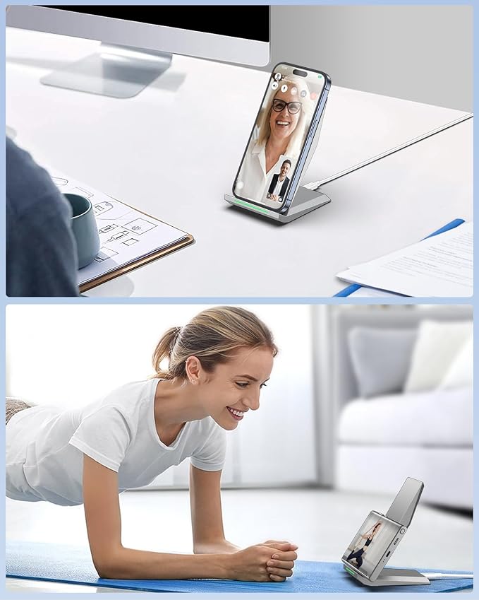 Fast Wireless Charger, NANAMI Wireless Charging Stand Compatible iPhone 17/17 - Image 5