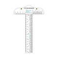 6 Inches Acrylic Clear T-Square Ruler, 1 Pack, T Square Ruler, Transparent by CYFUNDESIGN
