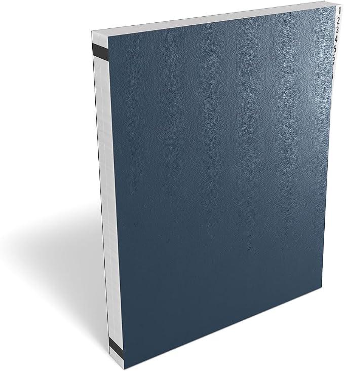 Staples Everyday Pressboard Indexed Desk File, Numerical Index, Durable Blue by Staples