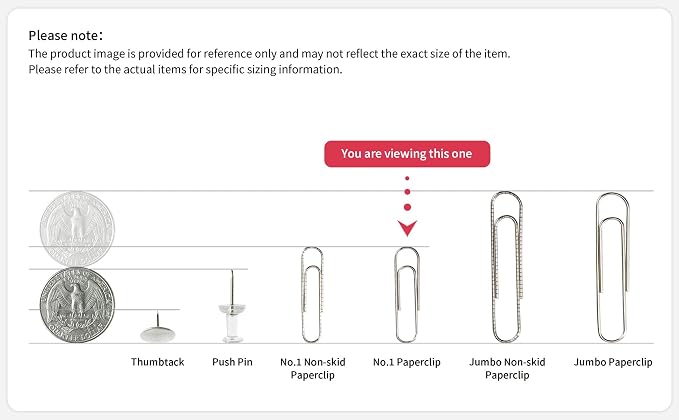 PAPERPAL Paperclips for Office School & Personal Use, #1 Smooth Paper Clip - Image 8