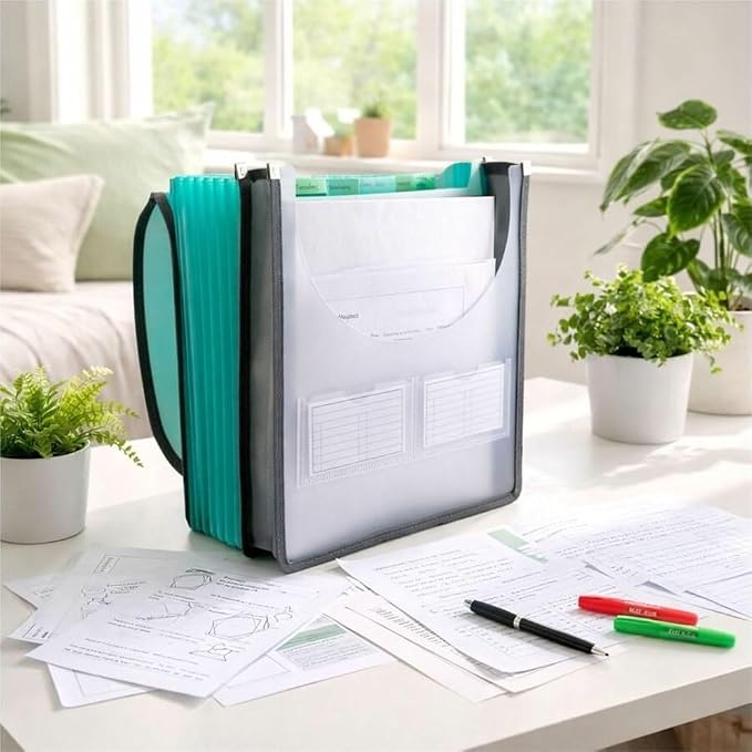 C-Line 7-Pocket Vertical Expanding Backpack Organizer File, 1 File, Color May - Image 3