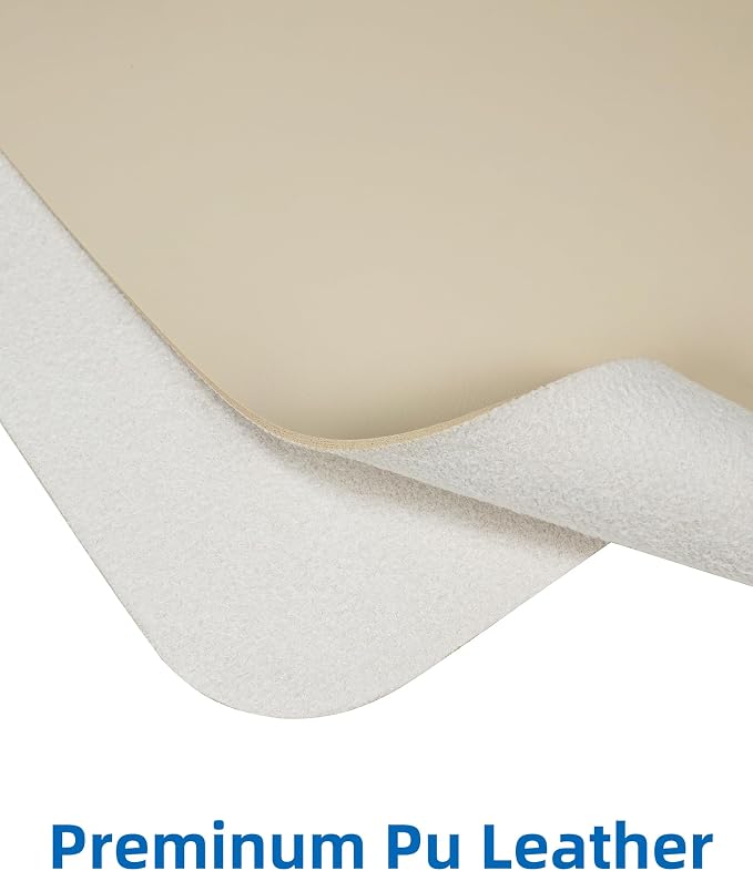AFIING Leather Desk Pad Protector, Mouse Pad, Office Desk Mat, Non-Slip PU - Image 2