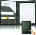 Padfolio Portfolio Binder, Faux Leather Folder, Resume Interview Legal Document by JUSTASHOW