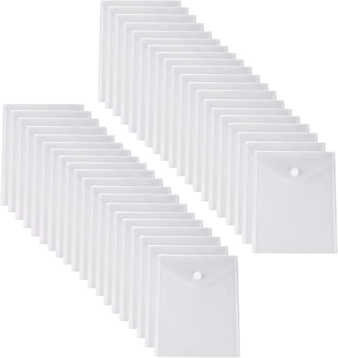 8.5 x 11 Vertical Clear Letter Sized Plastic Envelopes Document File Storage by YESSART