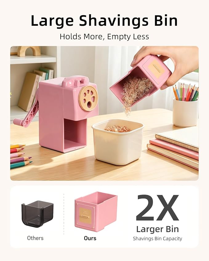 ZMOL Manual Hand Crank Pencil Sharpener - Image 5
