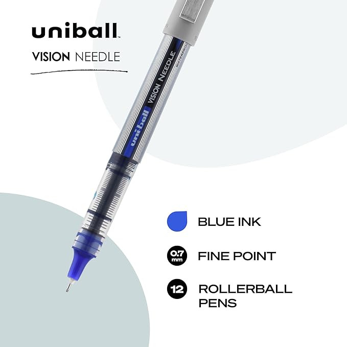 Uni-Ball uniball Vision Needle Rollerball Pens - Image 2