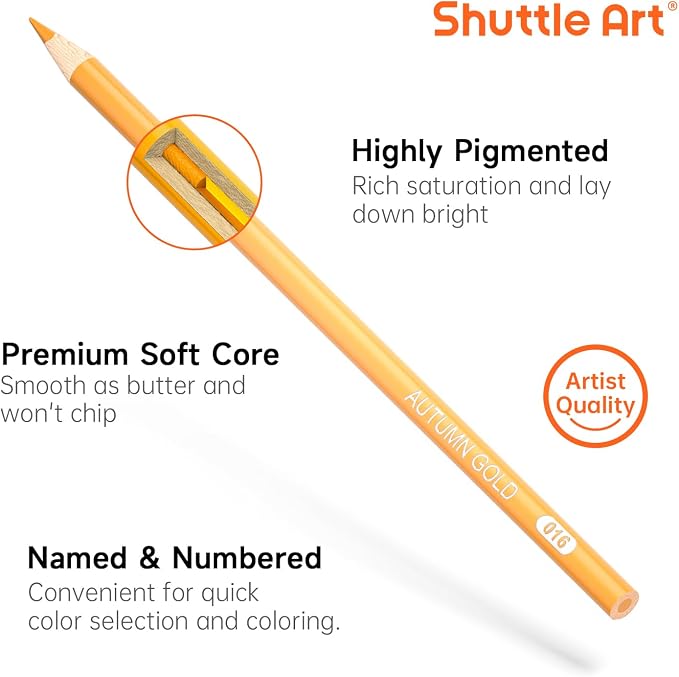 Shuttle Art 80 Colored Pencils, Colored Pencils - Image 4