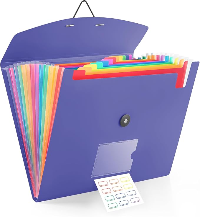 13 Pocket Accordion File Organizer by RIEJIN