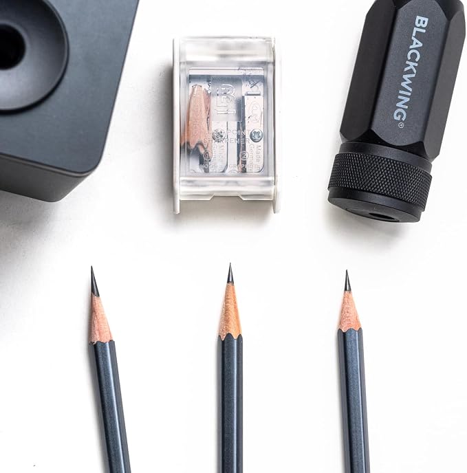 Blackwing One-Step Long Point Sharpener, German Steel Blade, Machined Aluminum - Image 6