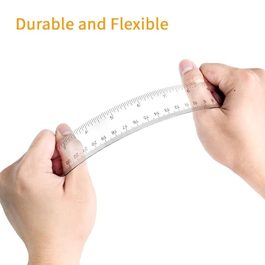 30 Packs Plastic Clear Rulers Bulk - Image 3