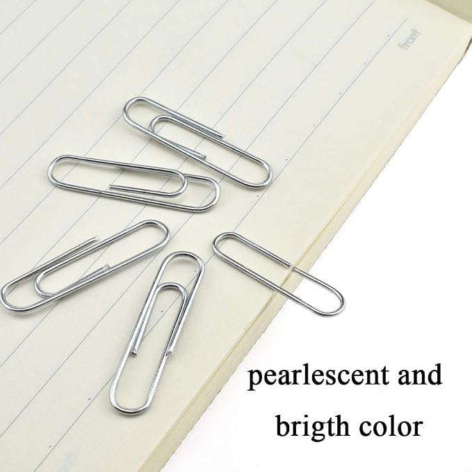 HAHIYO Paper Clips 1.3" Length Silver Paperclips Vinyl Coated Prevent - Image 7