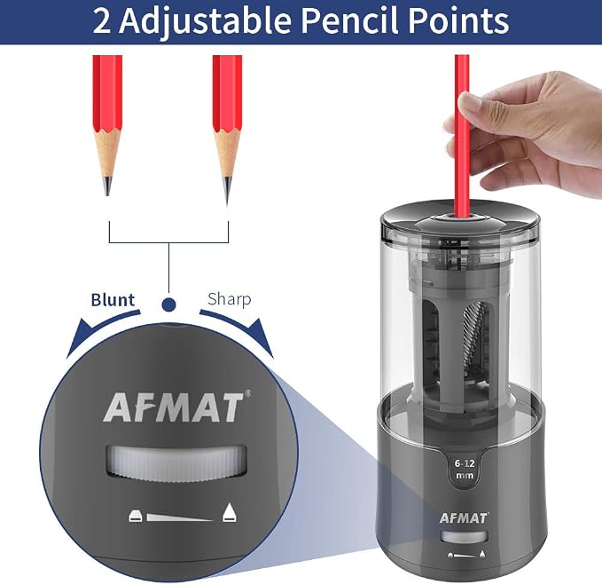 AFMAT Electric Pencil Sharpener, Heavy Duty Pencil Sharpeners - Image 6