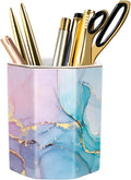Ceramic Marble Pen Holder, Cute Stationery Holder by WAVEYU