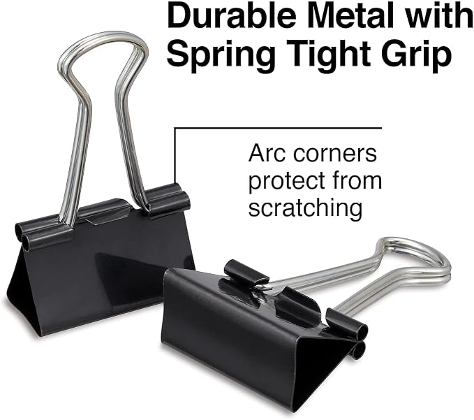 Staples Binder Clips, Medium Size, 288 Pack – Standard Clips - Image 3