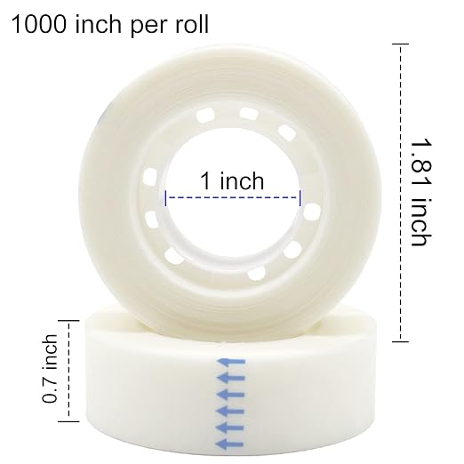 OWLKELA - 6 Rolls Matte Tape, Tape Refills - Image 2