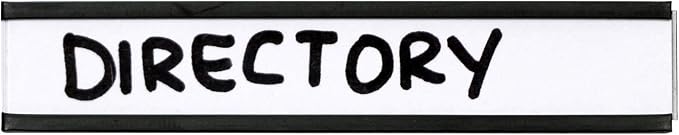 SmartSign Pack of 25 Magnetic 'C' Channel Label Holders | 0.5" x 3" - Image 5