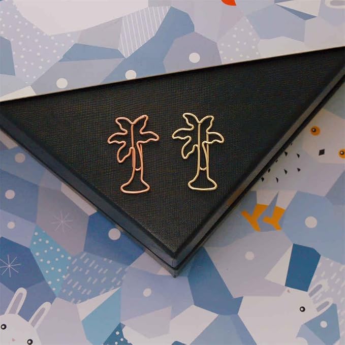 OWLFAVO 40pcs Palm Tree Shape Paper Clips - Image 3