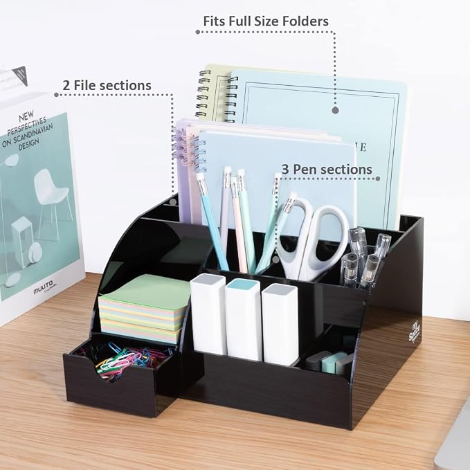 My Space Organizers Black Desk Organizer - Image 7