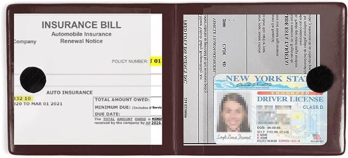 UYYE Car Registration and Insurance Card Holder, Vehicle Glove Box Car Organizer - Image 4