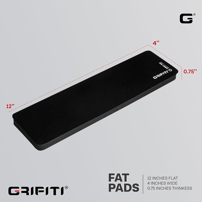 Grifiti Fat Wrist Pad 12" x 4” x 0.75" Inch Keyboard Rest Thick Small Ergonomic - Image 2