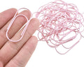 HAHIYO Paper Clips 2 inches Length Pink Wide Paperclips Vinyl Coated Prevent by HAHIYO