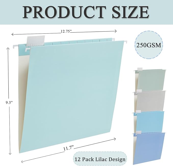 50 Pack Hanging File Folders Letter Size - Image 2