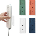 4 Pcs Power Strip Wall Mount, Self-Adhesive Punch-Free Socket Holder, Desktop by LIOUCBD