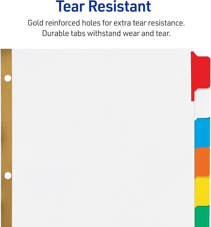 Avery Big Tab Write & Erase 8 Tab Dividers - Image 5