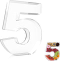 13.8" Extra Large Acrylic Number Charcuterie Board Box, Reusable Fillable by RUFHVTY