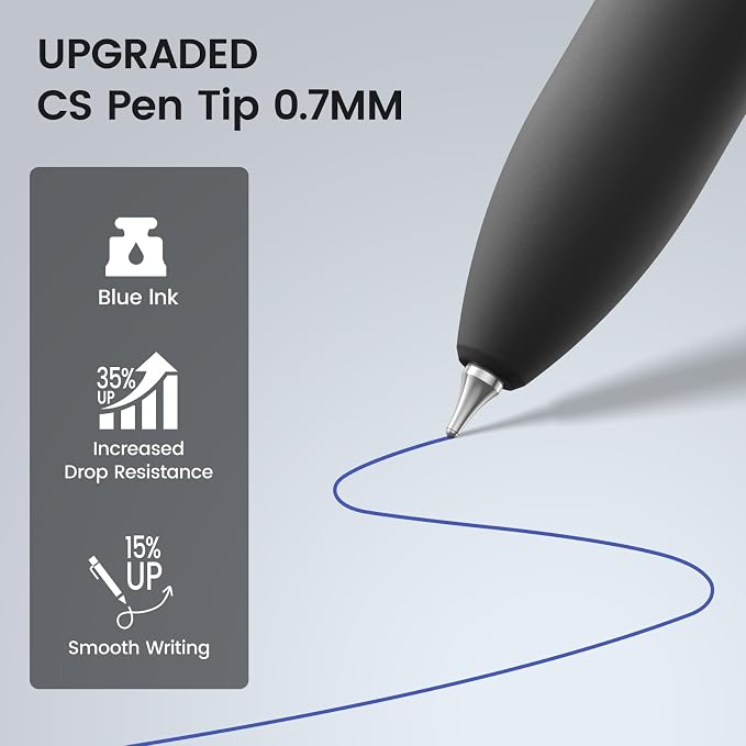 8Pcs Blue Gel Pens - Image 3