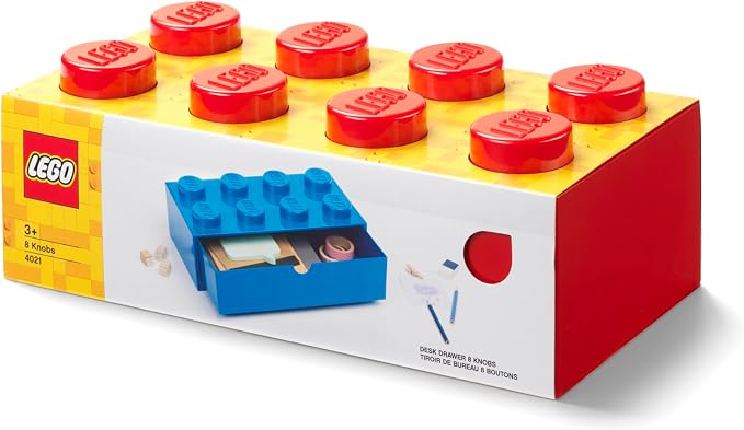 Room Copenhagen Lego Storage Brick 8 Desk Drawer, 8-Stud Stackable Tabletop - Image 5