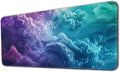 Keyboard Mat, Large Mouse Pad, Colorful Clouds by Flodirise