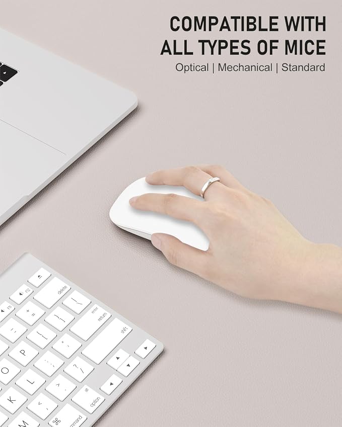 Desk Pad, 23.6" x 13.8" PU Leather Non-Slip Desk Mat Large Mouse Pad - Image 4