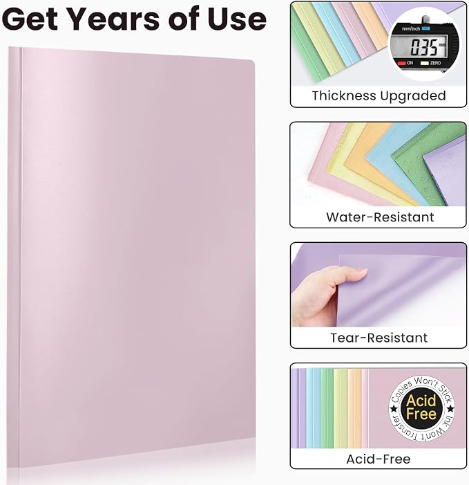 Sooez 6 Pack Plastic Folders - Image 4