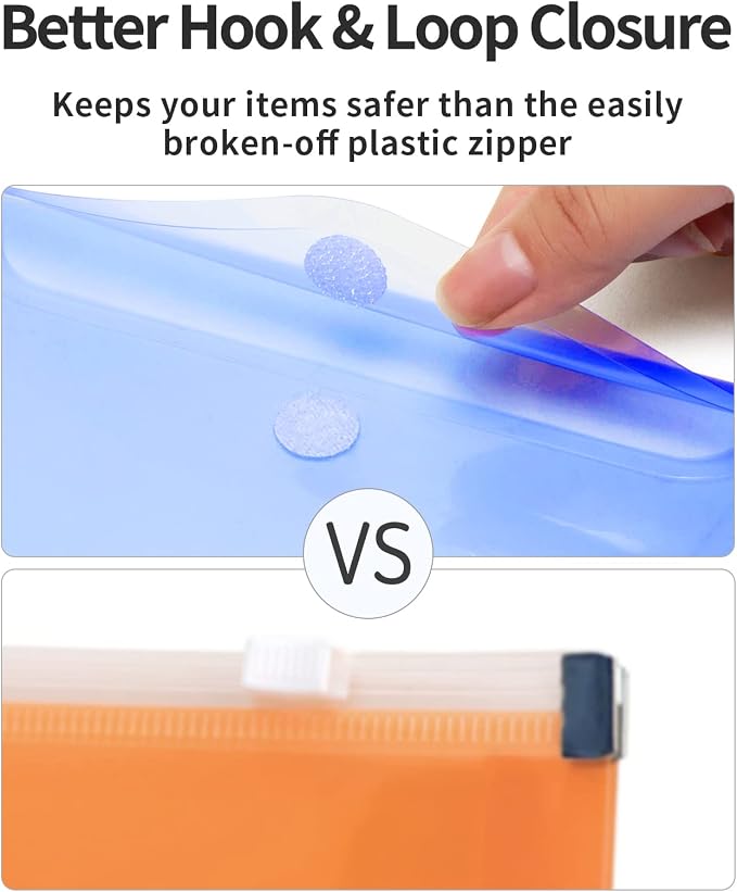 Sooez Small Plastic Envelopes, 12 Pack Plastic Pouch - Image 5